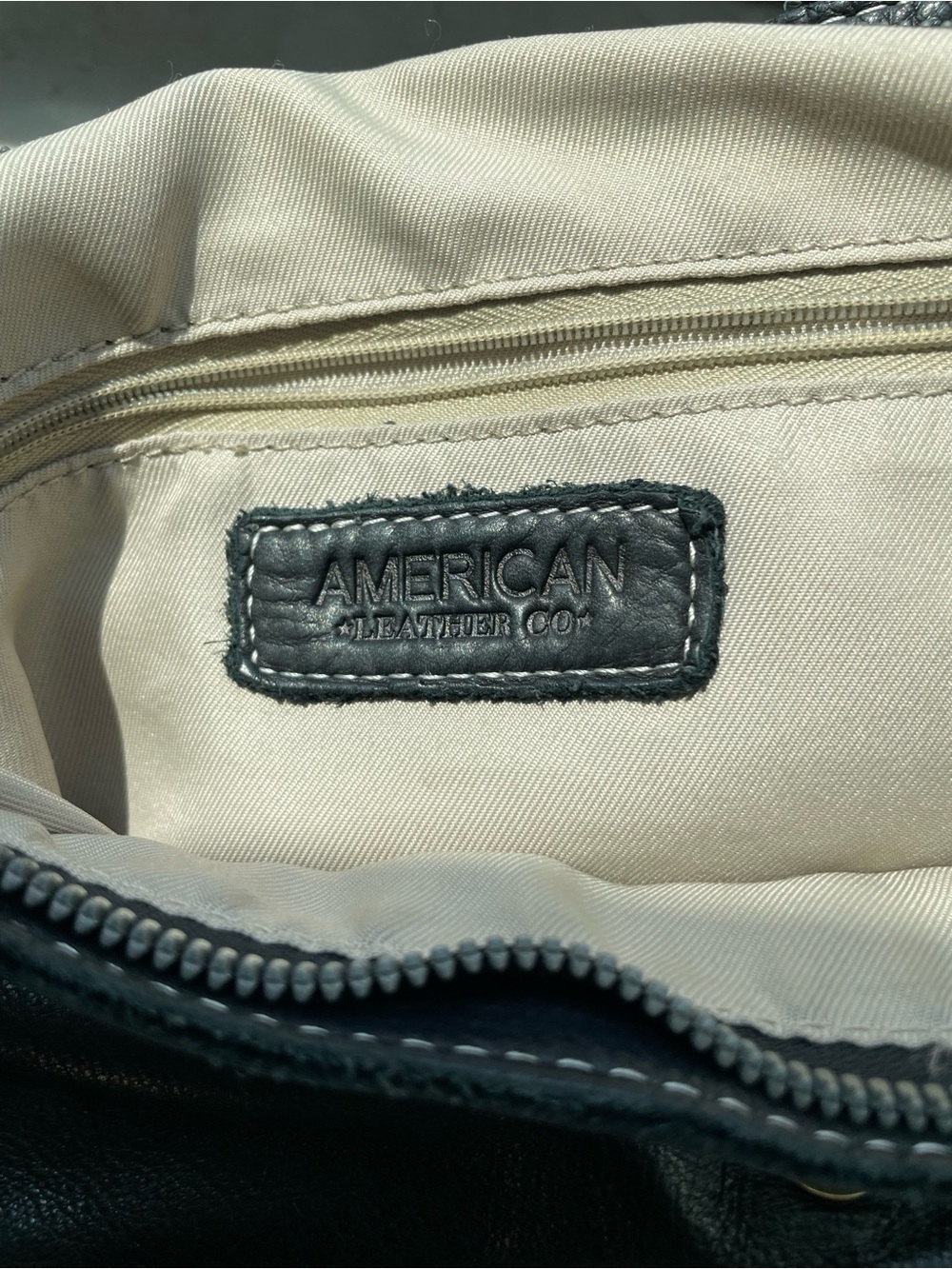 American Leather Co Black Leather Backpack Minimalist Everyday Bag - Picture 12 of 16